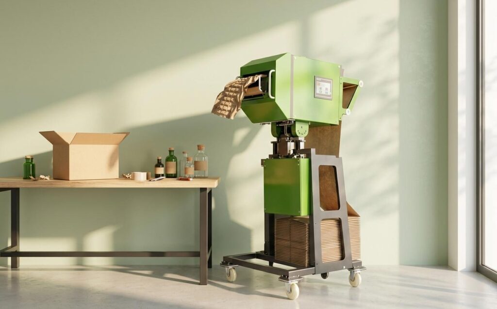 SMART 30 paper cushion void fill machine for industrial packaging, eco-friendly paper converting equipment