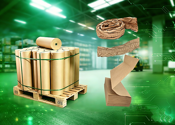 NEXUSPAC can supply various types of cushioning kraft paper raw materials required for paper cushion production, including roll and folded forms. These are environmentally friendly, biodegradable and recyclable packaging materials.